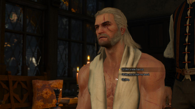 Illustration for article titled The Witcher 3’s Free DLC So Far: Monsters, Beards, And A Pretty Dress